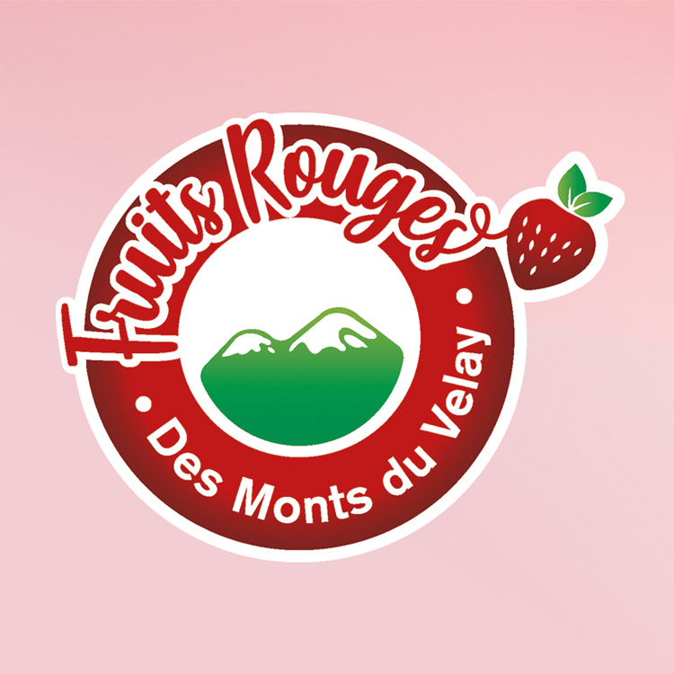 La création identité visuelle du gie producteurs fruits rouges des monts du velay